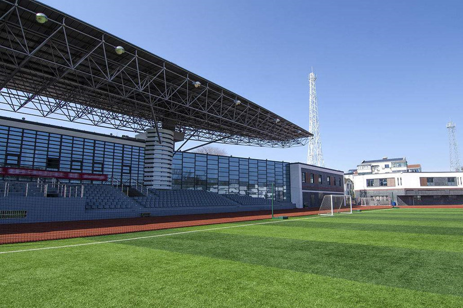 海门体育场看台网架工程